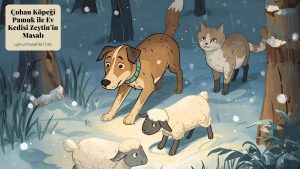 Çoban Köpeği Pamuk ile Ev Kedisi Zeytin’in Masalı