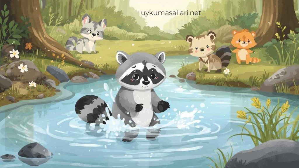 Temizliği Öğrenen Minik Rakun Masalı